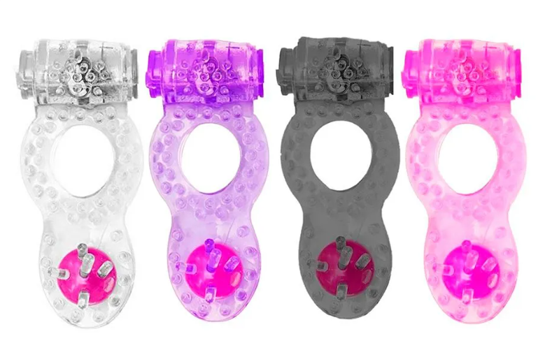 Anel Peniano com Vibrador e Pérola Estimuladora Sexy Import